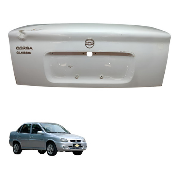 Tampa Traseira Corsa Classic Original  2000 2001 2002 2003 Branco