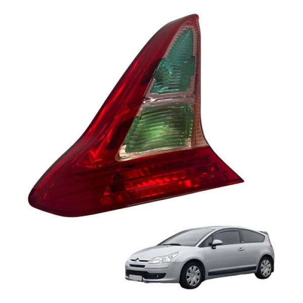 Lanterna Traseira Esquerda Citroen C4 Vtr 2007 2008 2009 Esquerdo/motorista Vermelho