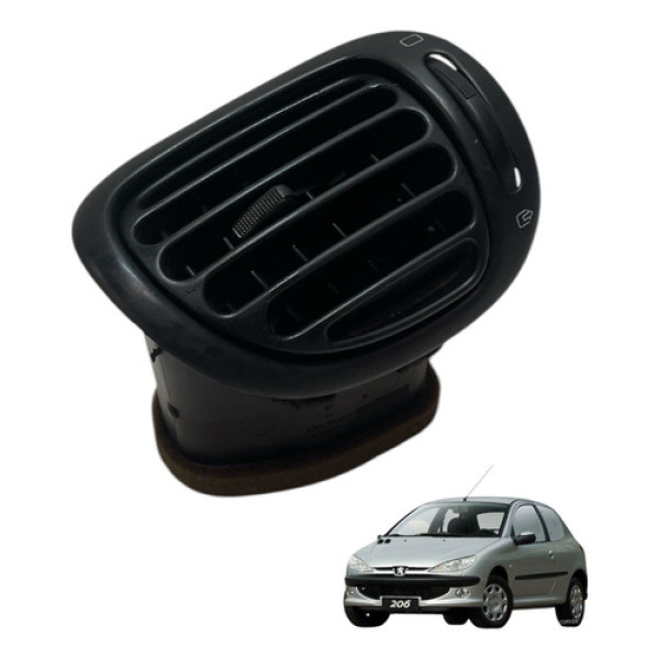 Difusor De Ar Lateral Esquerdo Peugeot 206 2005 2006 (usado)