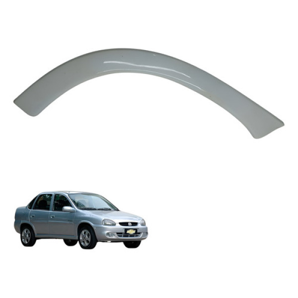 Moldura Paralama Traseiro Esquerdo Corsa Classic 2000 2003 Branco