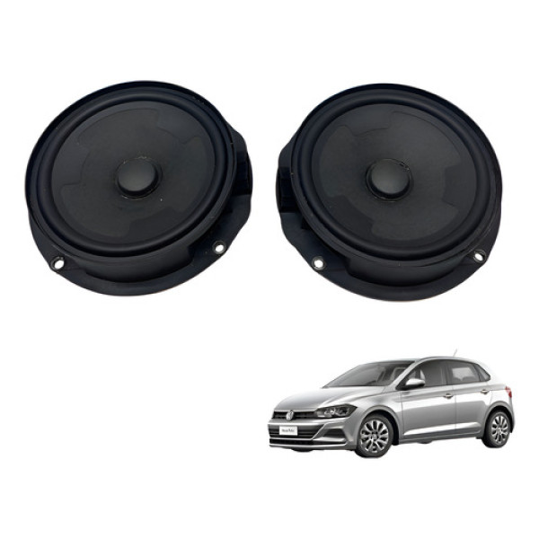 Par Auto Falante Porta Dianteira Polo 2018 2019 2020 (usado) Preto