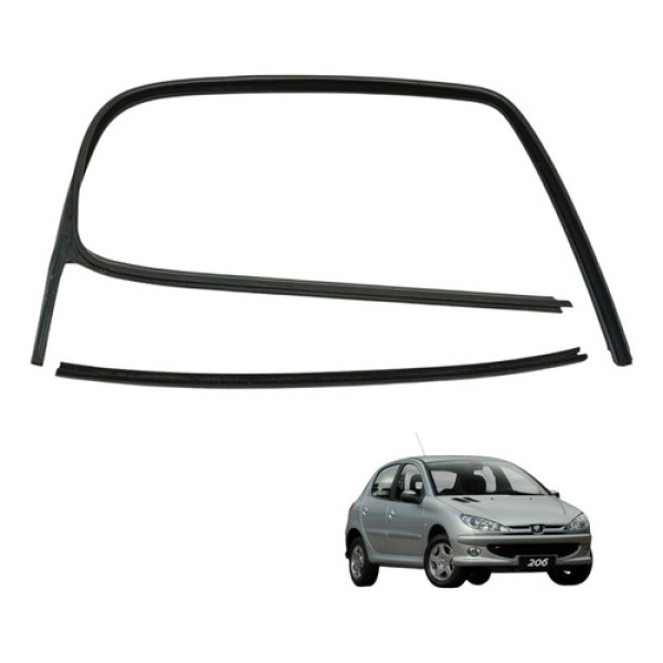 Kit Pestana Porta Traseira Direita Peugeot 206 2005 (usado)