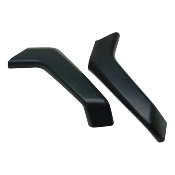 Par Moldura Puxador Porta Traseira Polo 2018 2022 Original Preto