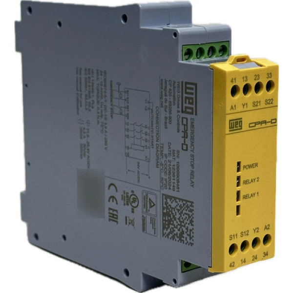 Rele De Segurana Controle Parada Emergencia Cpa-d Weg 1