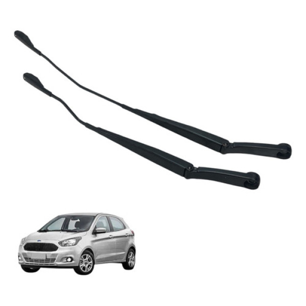 Par Braco Limpador  Parabrisa Ford Ka 2019 Original (usado) Esquerdo