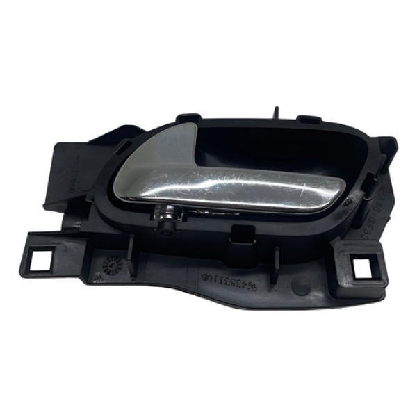Macaneta Interna Dianteira Esquerda Citroen C4 2009 2011 Preto Dianteira