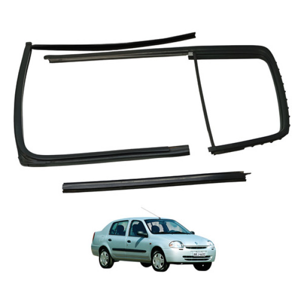 Kit Pestana Porta Traseira Direita Clio 2001 2004 (usado)