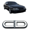 Par Emblema Lateral Letreiro Cd Chevrolet Omega Prateado