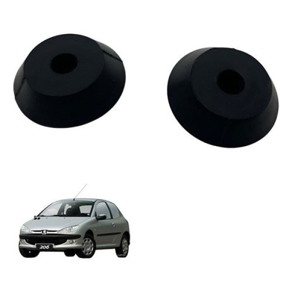 Par Batente Borracha Do Capo Peugeot 206 2004 2006 (usado)