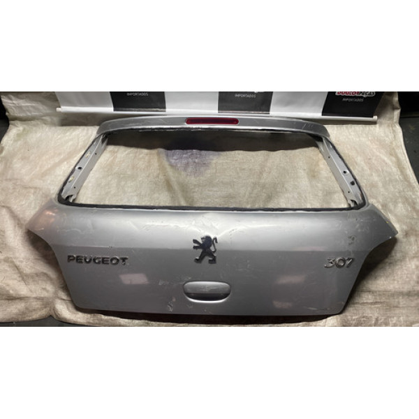 Tampa Traseira Peugeot 307 2003/2011 Prateado