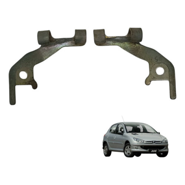Par Suporte Cabo Freio De Mao Peugeot 206 2004 2006 Original