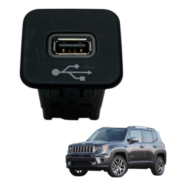 Entrada Usb Console Jeep Renegade 2018 2019 2020 (usado)
