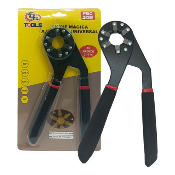 Chave Mágica Sextavada Porca Parafuso Espanado Ajustável