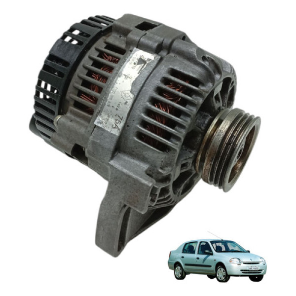 Alternador Clio 1.0 16v 2001 2002 2003 2004 Original (usado)