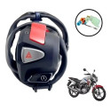 Punho Partida Cb500 Com Plug Titan 160 Pisca Alerta
