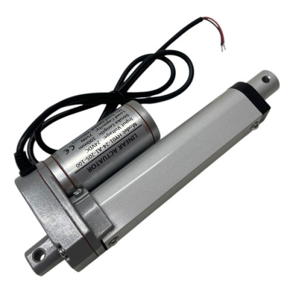 Mini Atuador Linear 100mm Pistão Elétrico Ip65 24v 24v