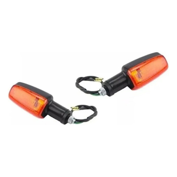 Par 2 Pisca Seta Cg 150 Cbx 250 Titan 125 2000 2008 Dd/te Preto