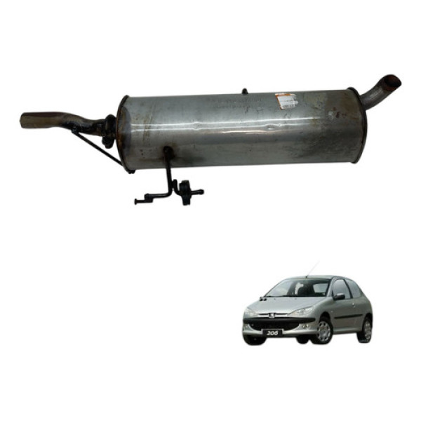 Escapamento Silencioso Traseiro Peugeot 206 1.4 2005 (usado)