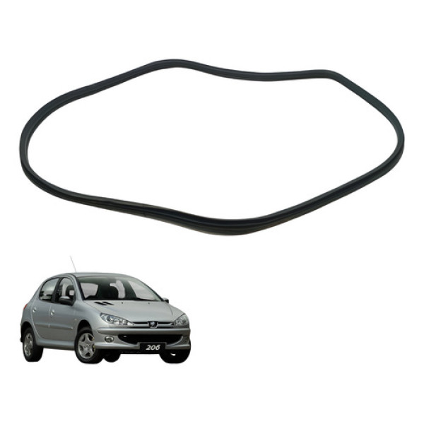 Borracha Da Porta Traseira Esquerda Peugeot 206 2005 (usado)