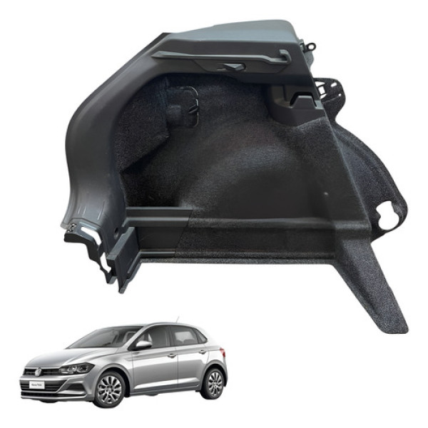 Forro Lateral Esquerdo Porta Malas Vw Polo 2018 2020 (usado)