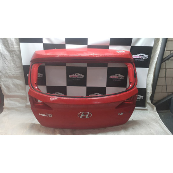 Tampa Traseira Hyundai Hb20 12/14 Vermelho