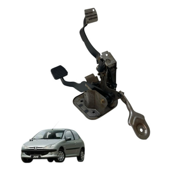 Pedaleira Freio E Embreagem Peugeot 206 1.4 2004 2005 2006