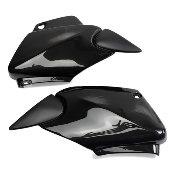 Par Tampa Lateral Inferior Fan 125cc 2005 2006 2007 2008 Preto