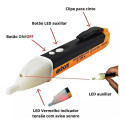 Caneta Detectora De Tensão Exbom Fepro-dt90 1000v Luminoso Sonoro