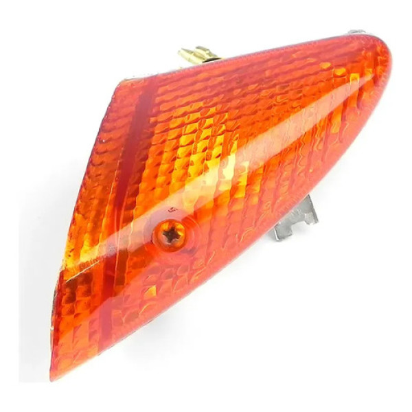 Lente Pisca Seta Dianteira Esquerda Biz 100 1998 2005 Stylu Laranja