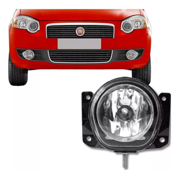 Farol De Milha Auxiliar Fiat Palio Siena 2009 2010 2011 2012 Branco