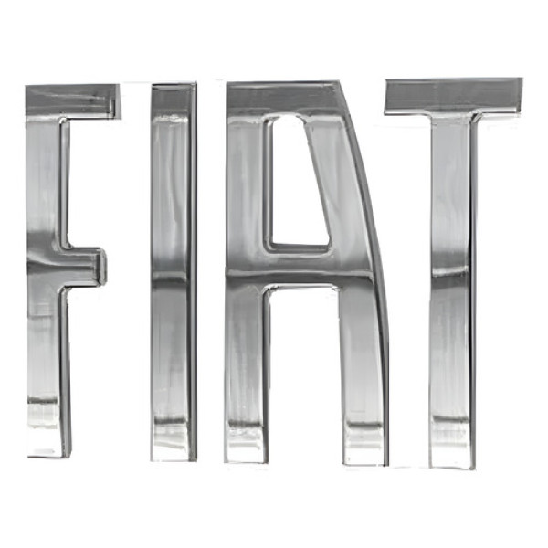 Emblema Fiat Argo Da Tampa Traseira Prateado