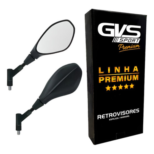 Retrovisor Gvs Bmw F800 Rosca Honda E Yamaha Lente Convexa