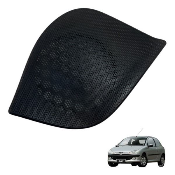 Tela Do Alto Falante Porta Esquerda Peugeot 206 2005 (usado) Preto