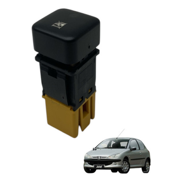 Botao Trava Destrava Vidro Traseiro Peugeot 206 2005 (usado)