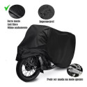 Capa De Cobrir Moto Em Couro 100% Forrada Modelos Honda Preto