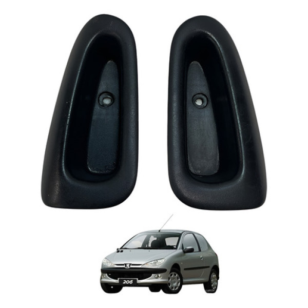 Moldura Puxador Da Porta Dianteira Peugeot 206 2005 (usado) Dianteira