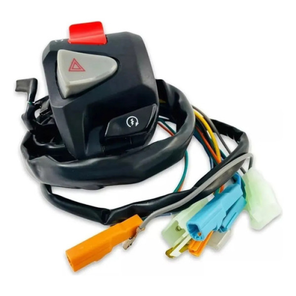 Punho Partida Cb500 Com Plug Titan 160 Pisca Alerta
