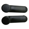 Par Manivela Vidro Porta Dianteira Corsa Classic 2000 2004 Preto