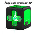 Nível A Laser Exbom Nl100 Verde 20m Com Suporte Magnético
