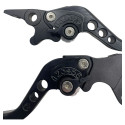 Par Manete Esportivo Rt Fazer Factor Lander Tenere Disco Preto