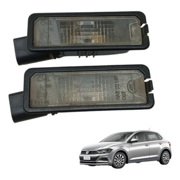 Par Lanterna Luz De Placa Traseira Polo Tsi 2018 2019 2020