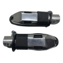 Kit Suporte Bacalhau Com Pedaleira Traseira Cg 160 Titan Fan Cinza
