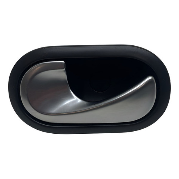 Macaneta Interna Porta Dianteira Esquerda Megane 2008 2011 Preto Dianteira