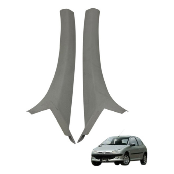 Par Acabamento Coluna Parabrisa Peugeot 206 2004 2005 2006