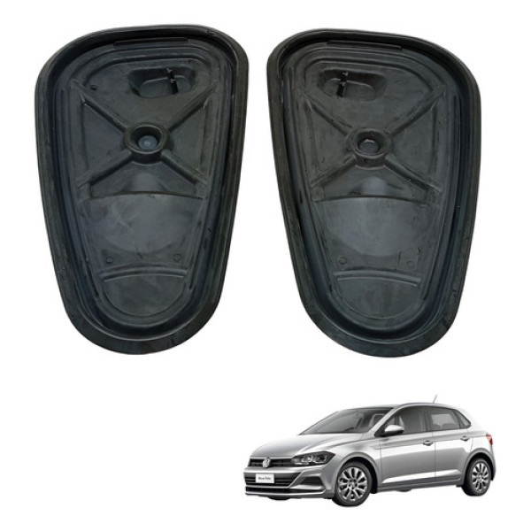 Par Acabamento Interno Porta Dianteira Polo 2018 2019 2020 Preto