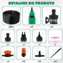 Kit Irrigação Nebulização Completo Névoa + 20m Tubo