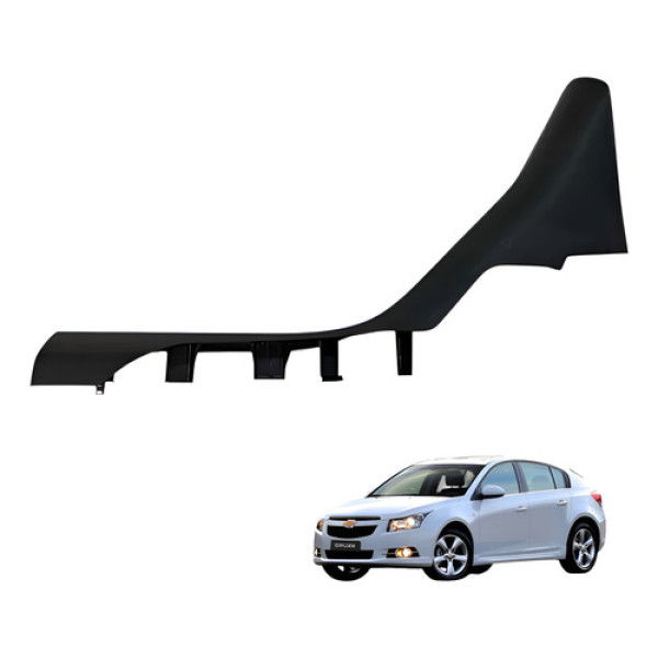 Soleira Traseira Lado Direito Gm Cruze 2013 2016 (usado) Preto