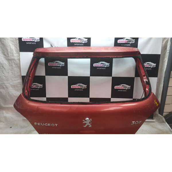 Tampa Traseira Peugeot 307 03/11 Vermelho