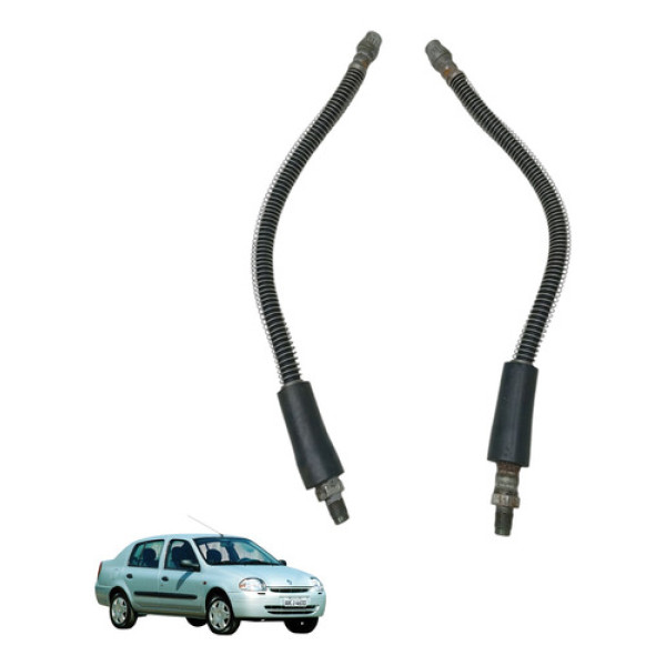 Par Flexivel Freio Dianteiro Clio 1.0 2001 2002 2003 2004