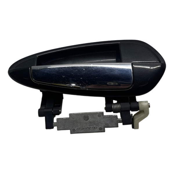 Macaneta Externa Porta Traseira Direita Linea 2009 2010 2011 Preto Traseira